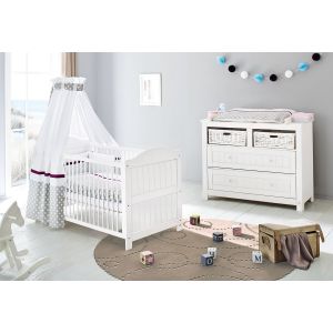 Image de Pinolino Nina - Pack duo lit évolutif et commode large