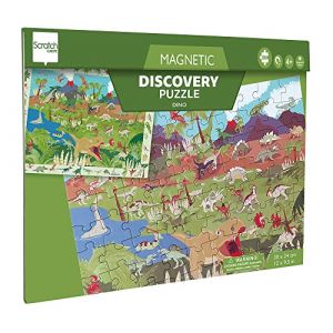 Image de Scratch PUZZLE MAGNETIQUE: DISCOVERY - DINOSAURE 80PCS