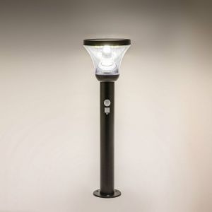 Lumihome Borne solaire DIVA 53 cm noire avec sortie USB intégré