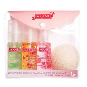 Image de Akane Coffrets cadeaux - Trousse 3 produits démaquillants - certifiée bio