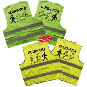 Image de LOT DE 1 GILET GUIDE.FILE ET 1 GILET SERRE.FILE (1xWGILETGF + 1xWGILETSF).- Vert fluo - L