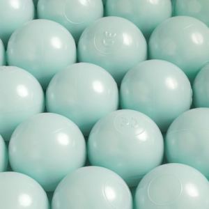 Balles pour Piscine à Balles de Jeu pour Bébé Enfants MISIOO Plastique Colorées 6 cm 100 Boules Menthe