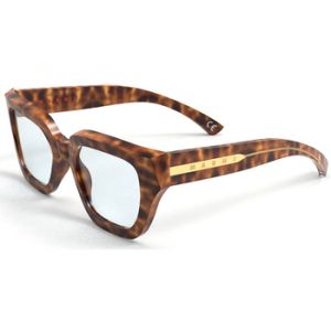 MARNI Unisex Hallerbos Forest Havana 7LL Lunettes de soleil Acétate Havane Clair Carré Normale