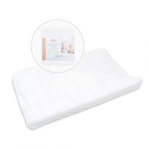 Ti TIN | Drap Housse pour Matelas ou Table à Langer pour Bébé, 50x80 cm | Draps housse Doux, Absorbant, Confortable et Réglable - 100% Microfibre - Couleur Unie Blanc - 200 gr/m²