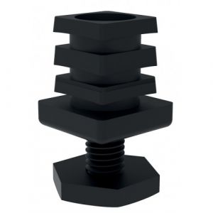 Seed Pied réglable pour profil AIRGO - hauteur 5 à 24 mm - noir