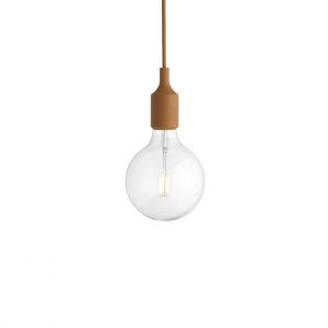 Image de Muuto Suspension E27 brun argile en matière plastique