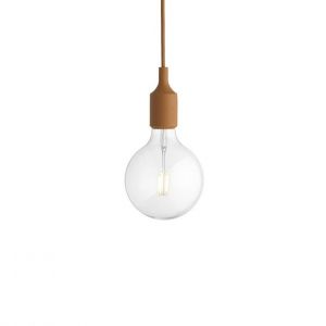 Image de Muuto Suspension E27 brun argile en matière plastique