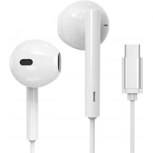 Écouteurs Intra-Auriculaires, Ecouteurs USB Type C Basse Stéréo avec Micro Écouteur pour Huawei P10 /P20 Pro / P30 Pro/Mate 10 Pro e