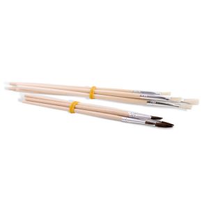 Primo set de pinceaux junior 22 cm bois naturel 11 pièces