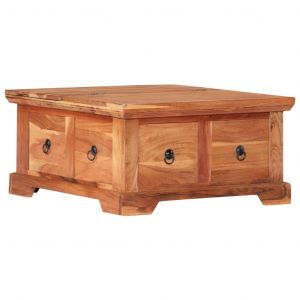 Image de VidaXL Table basse 66 x 70 x 35 cm Bois solide d'acacia