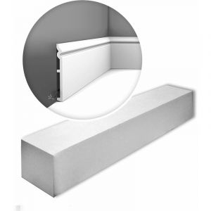 Orac Decor SX206-box luxxus CONTOUR1 carton 9 pi&egrave;ces Plinthe design intemporel classique blanc 18 m