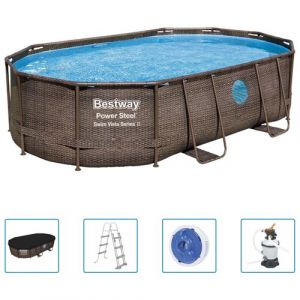 Bestway Ensemble de piscine Power Steel 488x305x107 cm, piscine, piscine hors sol, ensemble de piscine, piscines, piscines hors sol