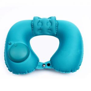 Coussin de Voyage Gonflable,Mousse à mémoire Ergonomique de Forme