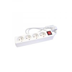 Bloc 4 Prises 16A+T+ Interrupteur Blanc