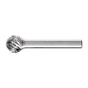 Pferd HM 21001008 Fraise en forme de boule KUD avec dents rondes Diamètre 12 mm Diamètre de la tige 6 mm Longueur 51 mm Pour une utilisation polyvalente sur les matériaux industriels les plus