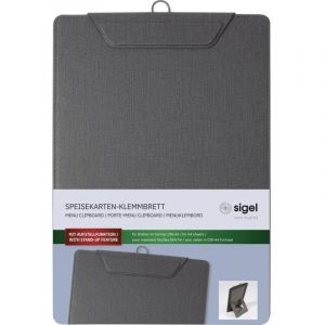 Sigel Porte-menu &agrave; pince, A4, anthracite