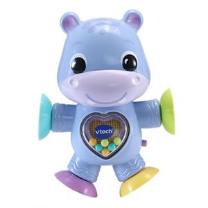 Vtech 80-550322 Hippo Ventouse Temps de Manger Jouet pour la Chaise Haute bébé + 3 Mois, Version ESP, 3480-550322, único