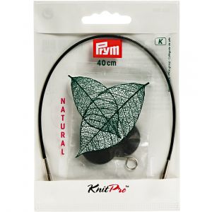 Prym Cordon et accessoires pour aiguille à tricoter circulaire Natural, 40cm