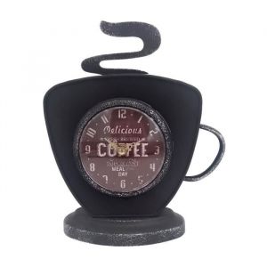 Signes Grimalt Cole de décoration Tasse de café Vintage Clocks Black Desktime 26x9x22cm 26979