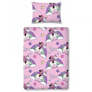 Argofield - Parure de lit junior Disney Minnie Mouse -Believe- 120 x 150 cm