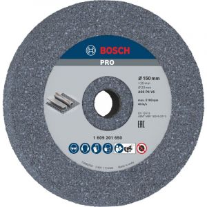 Bosch 1x PRO Grinding Longlife Scheiben für Doppelschleifmaschine und 20‑mm-Bohrung (für Stahl, Ø mm, Professional Zubehör Schleifmaschine)