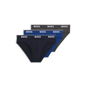 Boss Effect Brief 3P CO/EL Slips, Open Blue487, XS (Lot de 3) Homme