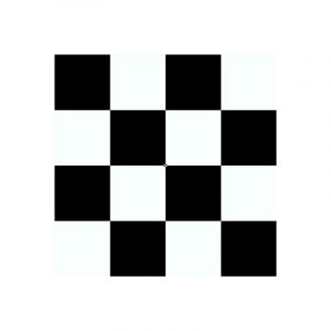 D&eacute;coweb Sol Vinyle Link Plus - Carrelage damier noir et blanc - Surface brillante - 2 x 6m