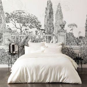 Alexandre Turpault Parure de lit unie en satin de coton bio, Teophile