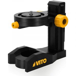Vito Support pour niveau laser Base magn&eacute;tique Rotation 360&deg; Filetage 1/4" Hauteur r&eacute;glable V
