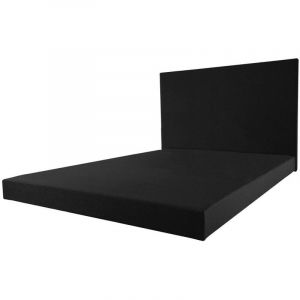 Ebac Sommier tapissier + Tête 140x200 Deco 12 lattes - Gris