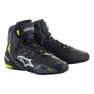 Alpinestars Baskets moto Faster-3 black/yellow fluo- 42