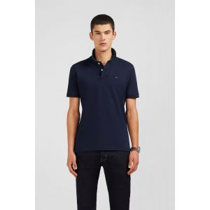 Eden Park Polo bleu marine en coton pima stretch - Taille XS