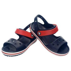 Crocs Crocband Sandal - Kids, Sandales Mixte Enfant, Bleu (Navy/Red) 25/26 EU