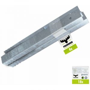 Fatmoose Ancrage au sol ancrage poteau SolidRoot - set de 4 ancrages pour aire de jeux & portique balan&ccedil;oire
