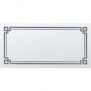 Beliani Miroir mural à LED argenté 120 x 60 cm AVRANCHES
