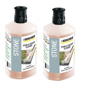 Kärcher Lot de 2 nettoyants 3 en 1 Pierres & Façades (1L) pour Nettoyeur Haute Pression 62957650