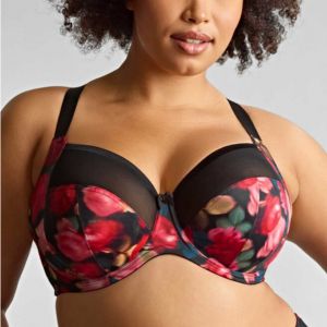 Soutien Gorge emboîtant Bliss - Rose Print noir
