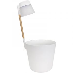 Image de Elho Pot de fleur rond Flower Light Ø 27 x H.61 cm - Blanc