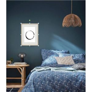 Cadre Photo Cercle 30x40cm avec P e Partout Tableau Bois Verre (C NE CLAIR)