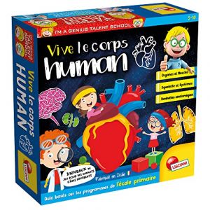Lisciani Giochi Giochi FR48915 - I'm a Genius Talent School - Vive le Corps Humain - Jeu Educatif et Amusant - Découvre le Corps Humain - Pour Enfants de 5 à 10 ans, L