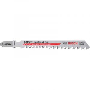 Image de Bosch 10 tlg. EXPERT ‘Hardwood Fast’ T 144 DHM Stichsägeblatt (für Hartholz, WPC Holz-Kunststoff-Verbundstoffe, Länge 100 mm, Professional Zubehör Stichsäge)