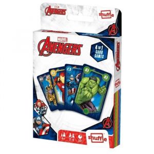 Cartamundi Shuffle - Jeu De Cartes Avengers - 4 En 1