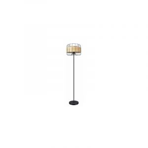 Zenda Salon Pied 1xe27 Forge/Rotin 150x35x35 Cm