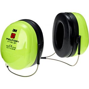 3M H540B-474-GB - Casque Antibruit - Peltor Optime III - Fluo - Serre-Nuque - 1 Pièce - Vert/Noir