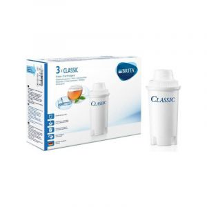 Brita Cartouches filtrantes Classic Pack de 3 Réduction de tartre chlore et impuretés