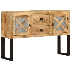 VidaXL Buffet 110x30x74 cm Bois de manguier brut