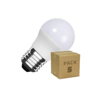 Pack De 5 Ampoules Led E27 4w 360 Lm G45 No Flicker 6500k Blanc Froid