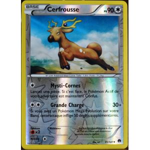 Asmodée Cerfrousse - Carte Pokémon 91/122 90 Pv Reverse Xy Rupture Turbo