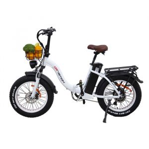 Image de V&eacute;lo &Eacute;lectrique-Drvetion Ct20 Plus-Pliable-Moteur 750w-Batterie 48v 15ah-Autonomie 70km-Pneus 20*4.0", Frein &Agrave; Huile, Blanc