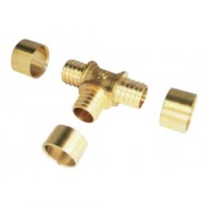 Boutté Raccord té PER à glissement 16 mm